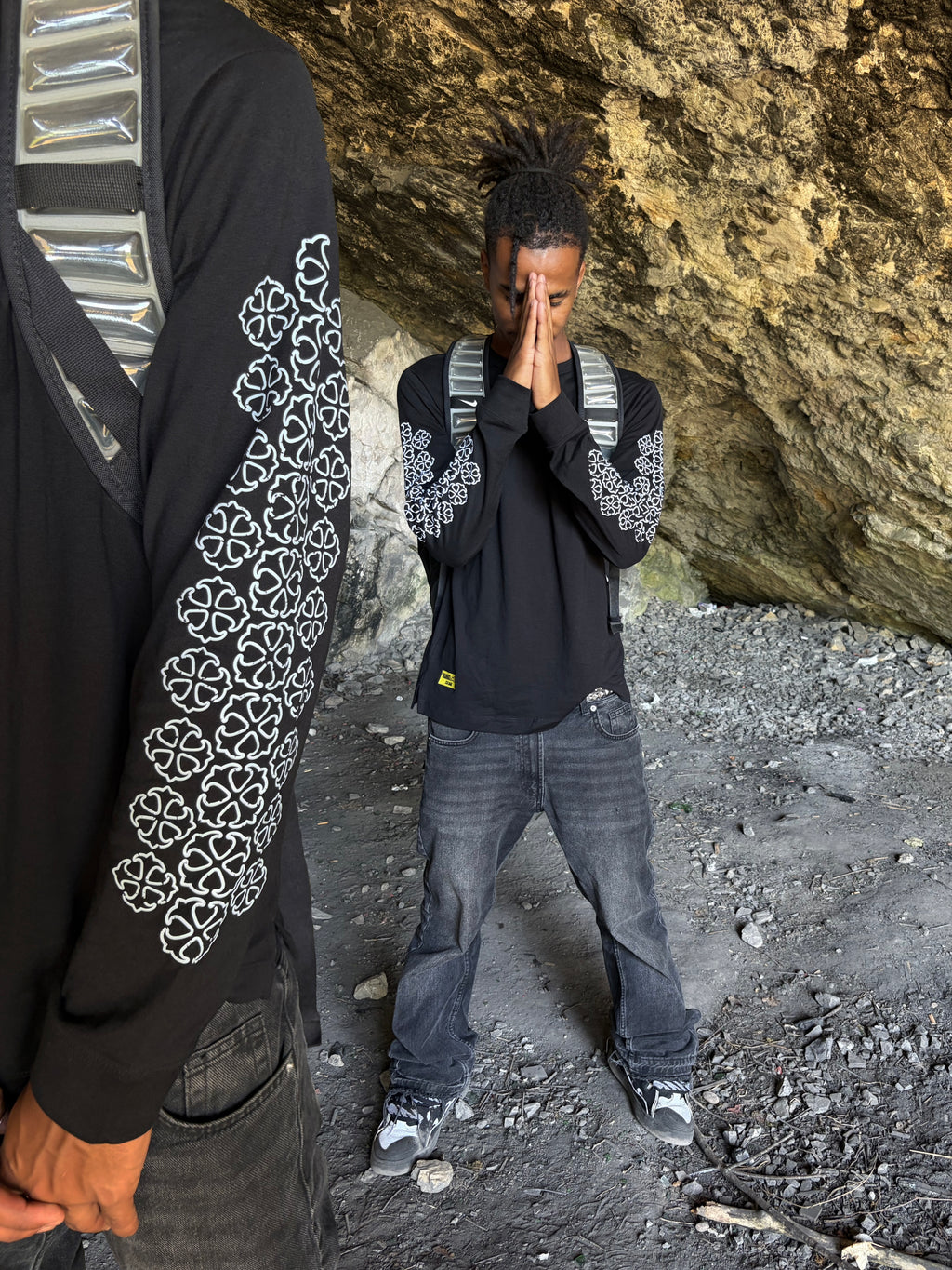 longsleeve « cross » noir
