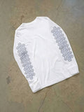 longsleeve « cross » blanc et bleu