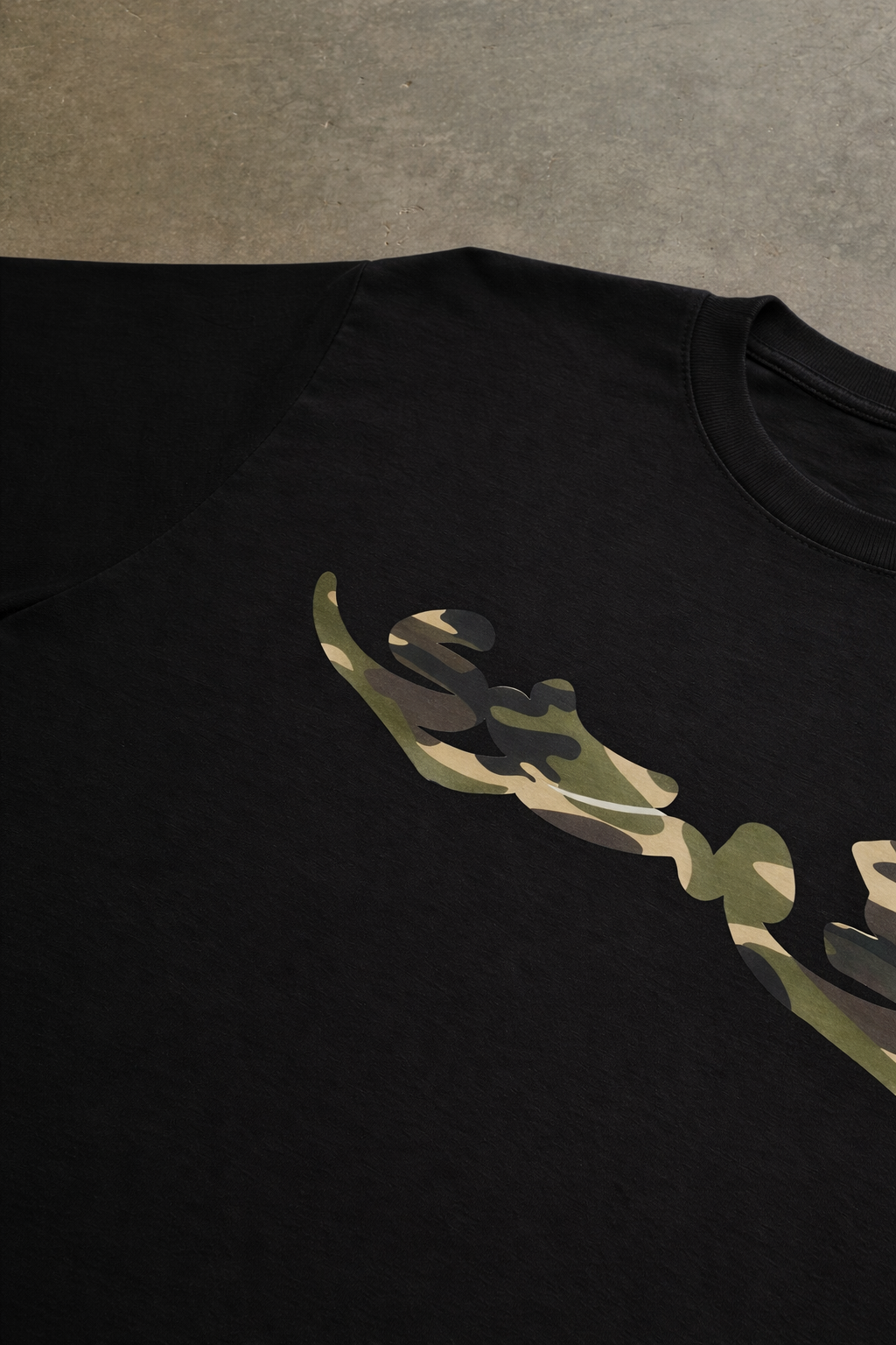 tee "camo" noir